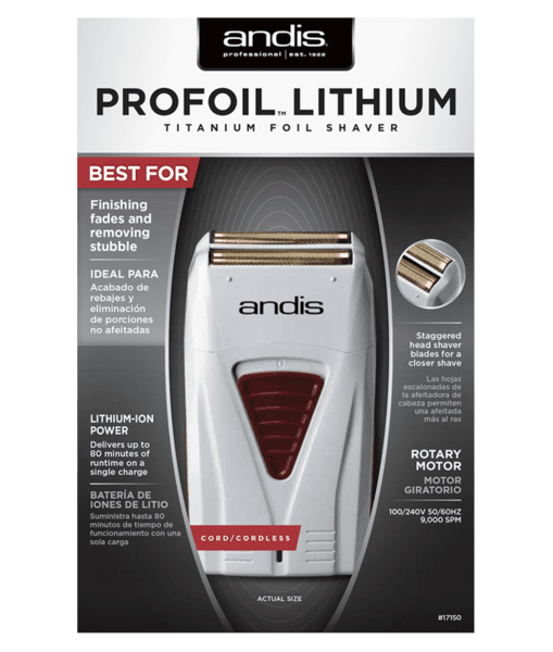 Andis profoil lithium titanium foil shaver
