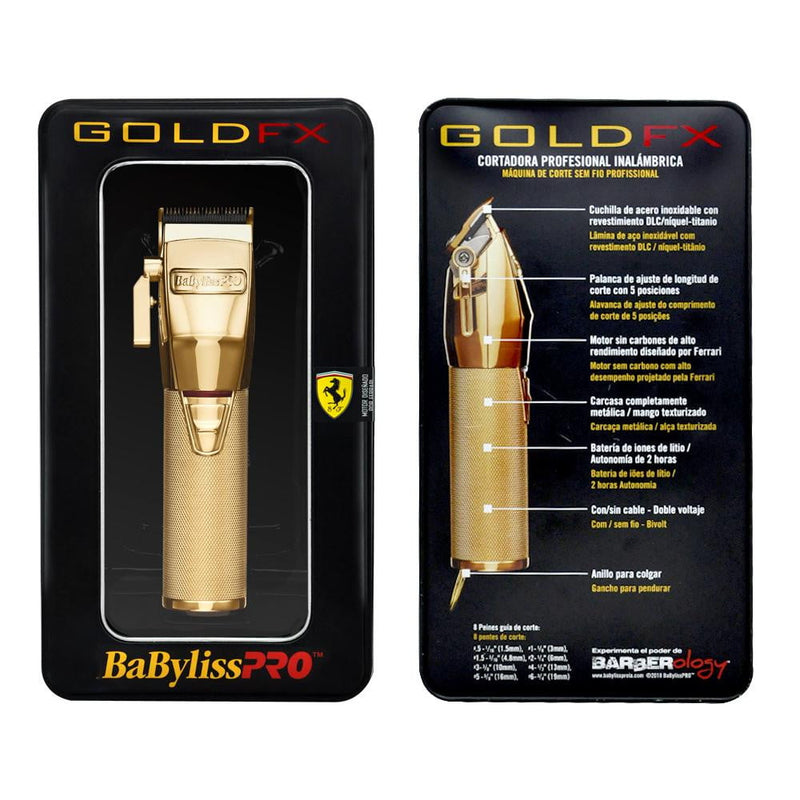 BabylissPRO GoldFX Cordless Clipper FX870G