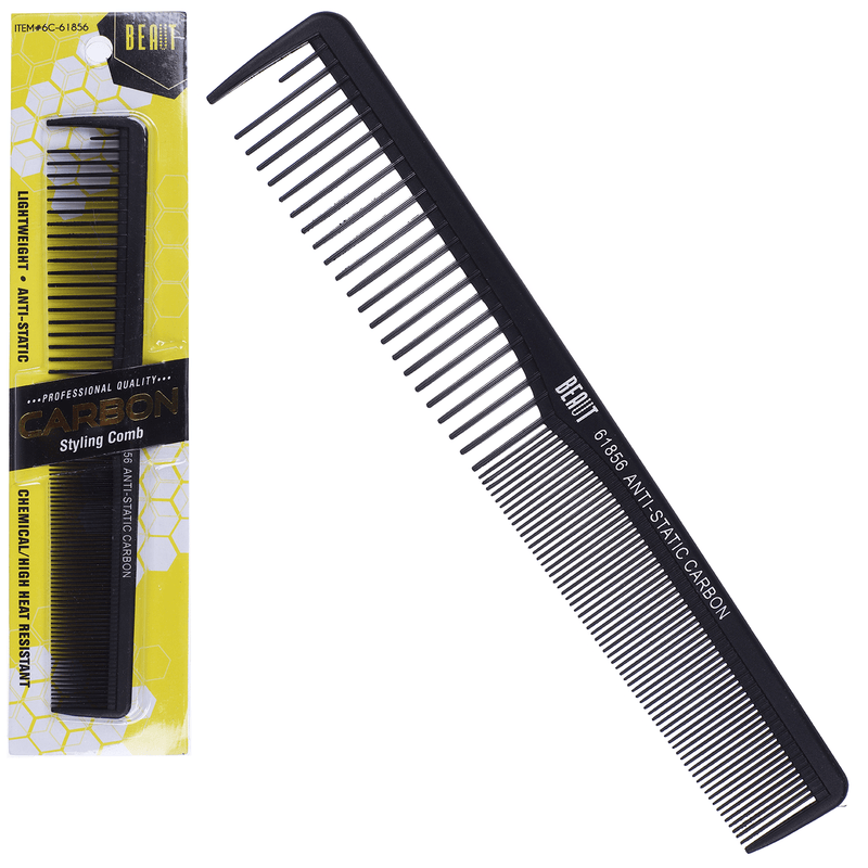 Beaut anti-static carbon comb 61856