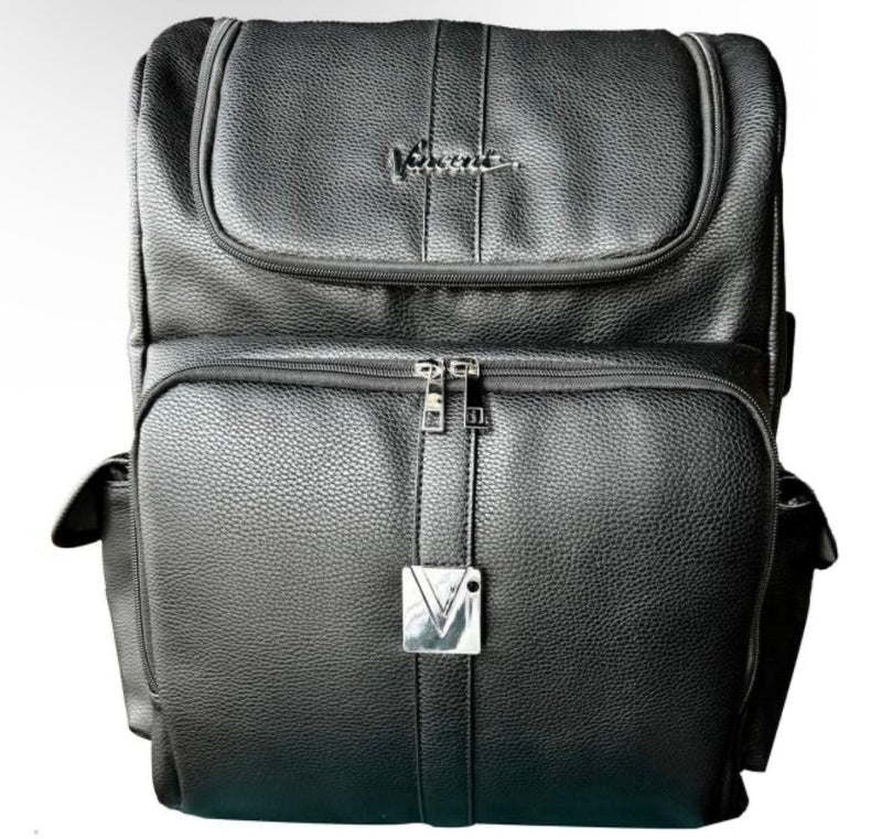 Vincent Leather Barber Bag – Black VT10306