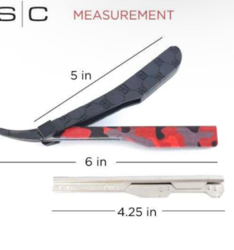 Stylecraft x deluxe camo line straight edge razor tool (blade not included) – SCDL804R