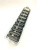 black Clear Clipper premium guards set with metal clip – fits wahl and babyliss (1-8, 0.5, 1.5) tray included