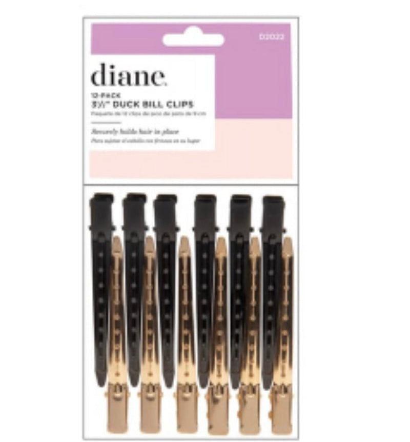 Diane Aluminum Duck Bill Clips 3 1/2” 12 pack D2022