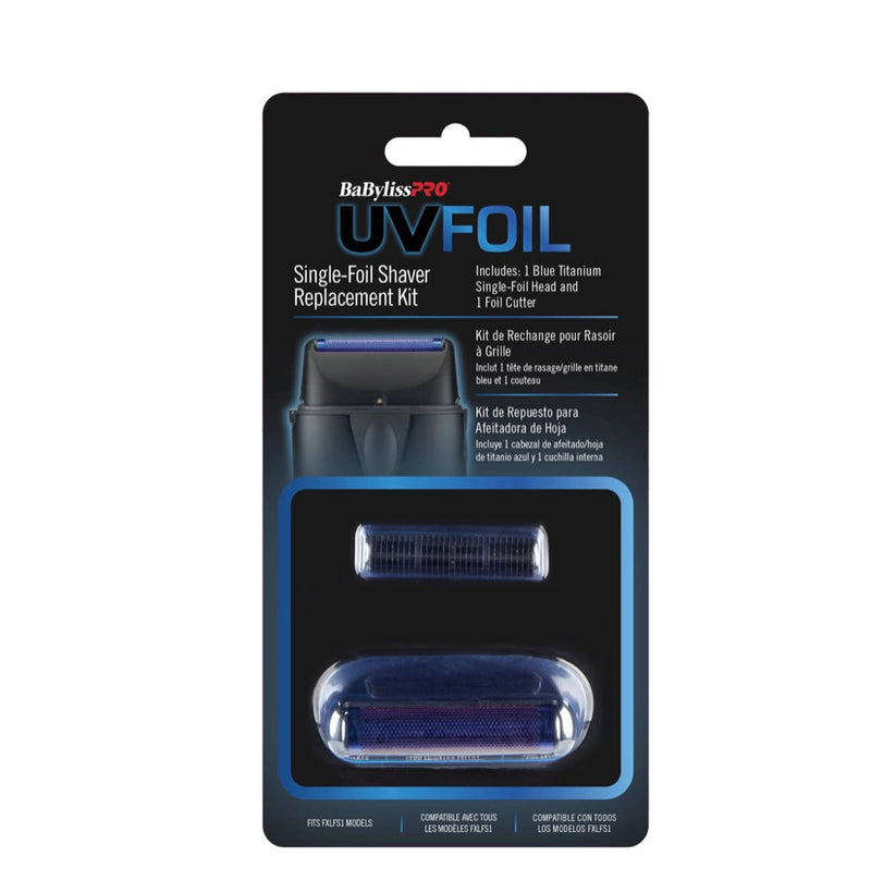 BabylissPRO replacement UV disinfecting single foil & cutter Matte Black - FXLRF1MB