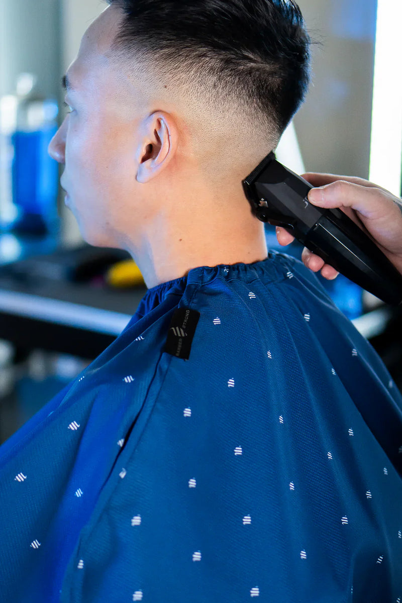 Barber Strong barber Cape Blue