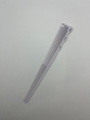 the tactile grip thin end taper barber comb white