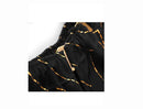 Barber Strong barber Cape Black with Gold Pinstripe