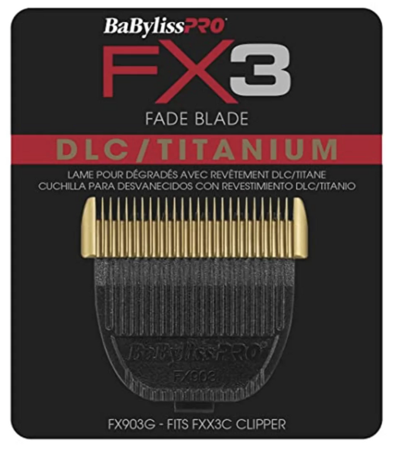 BaBylissPRO Replacement DLC/Titanium fx3 Clipper Fade Blade FX903G