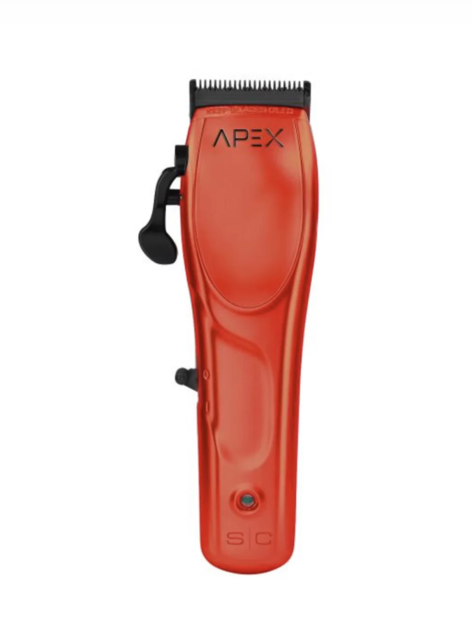 StyleCraft S|C Apex Super Torque Rotary Motor Cordless Metal Clipper – Red