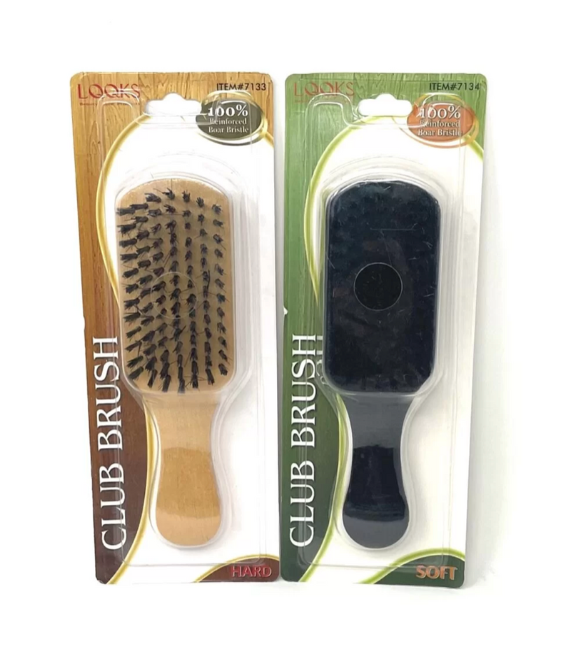 Looks club wave brush short handle one sided 2 textures