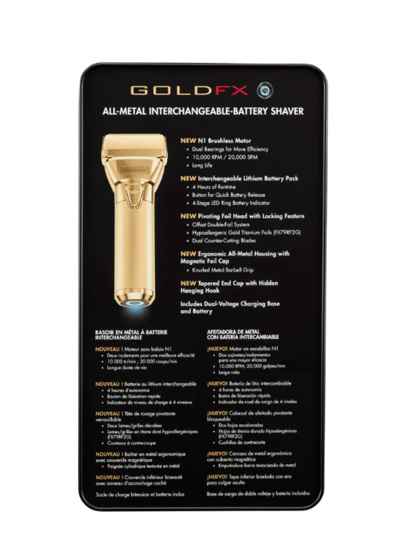 BaBylissPRO GoldFX FXONE Double Foil Shaver