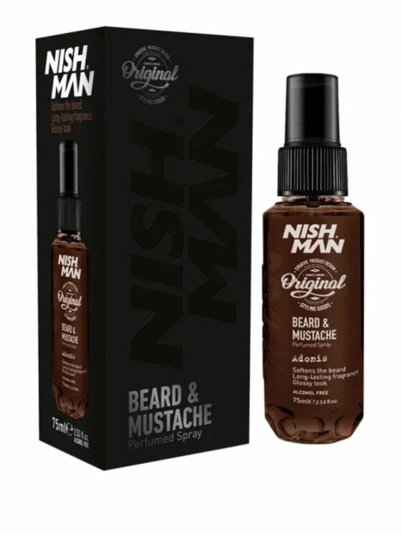 Nishman Beard & Mustache Parfumed Spray Adonis 2.5 oz