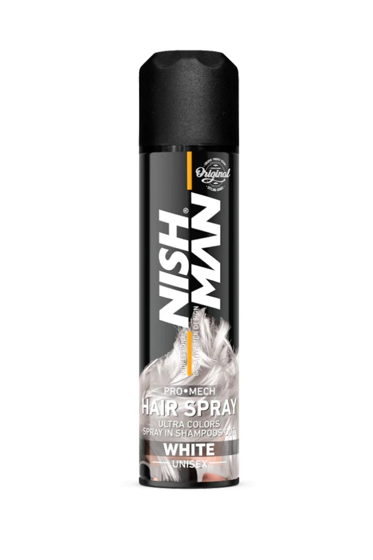 Nishman Pro Mech Hair Color Spray - White 5 oz