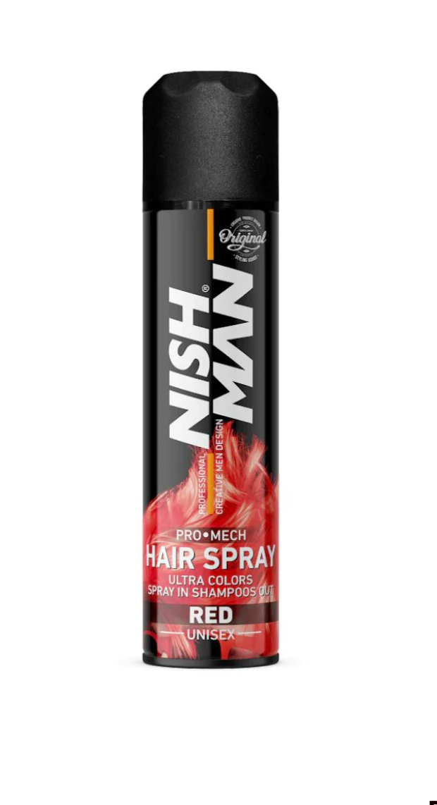 Nishman Pro Mech Hair Color Spray - Red 5 oz