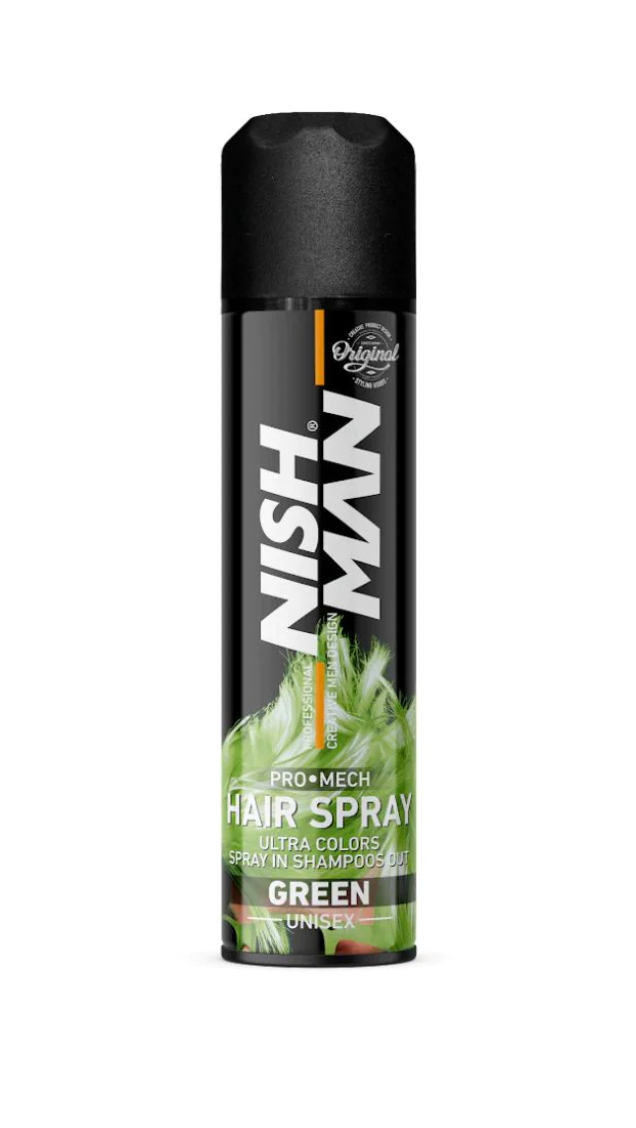 Nishman Pro Mech Hair Color Spray - Green 5 oz