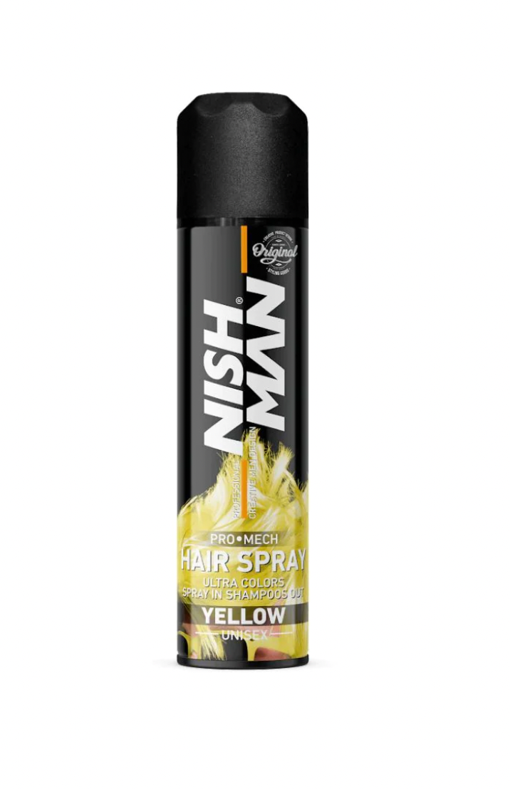 Nishman Pro Mech Hair Color Spray - Yellow 5 oz