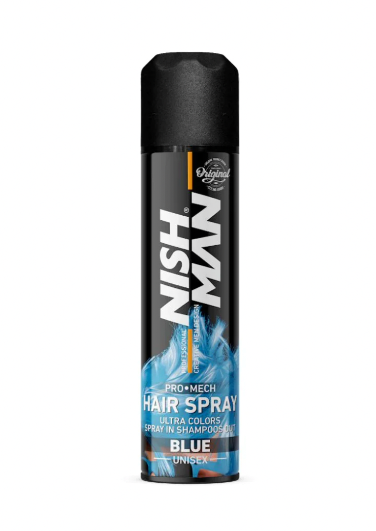 Nishman Pro Mech Hair Color Spray - Blue 5 oz