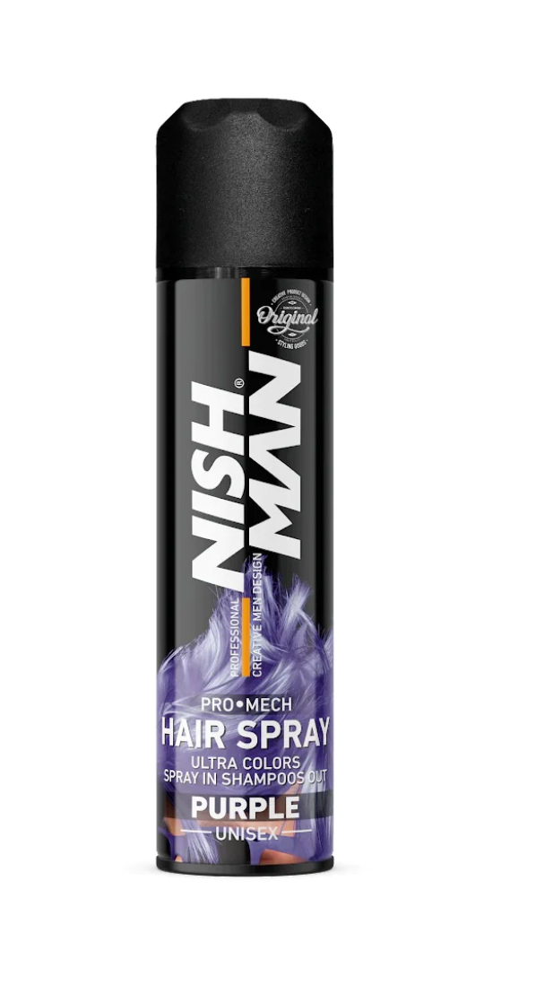 Nishman Pro Mech Hair Color Spray - Purple 5 oz
