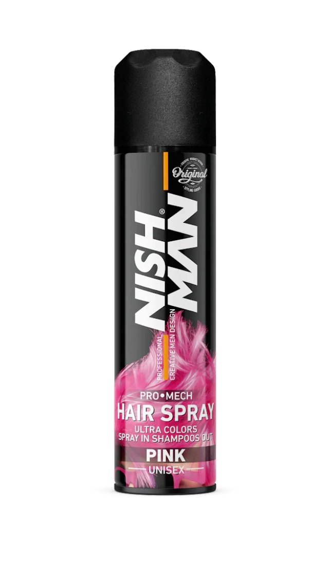Nishman Pro Mech Hair Color Spray - Pink 5 oz
