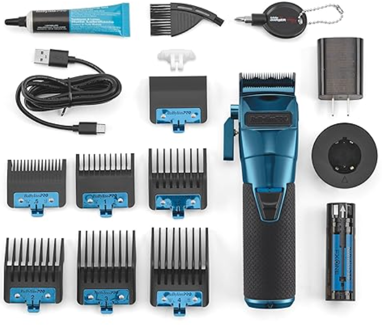 BabylissPRO FXONE BlueFX All Metal Cordless Clipper FX899BL