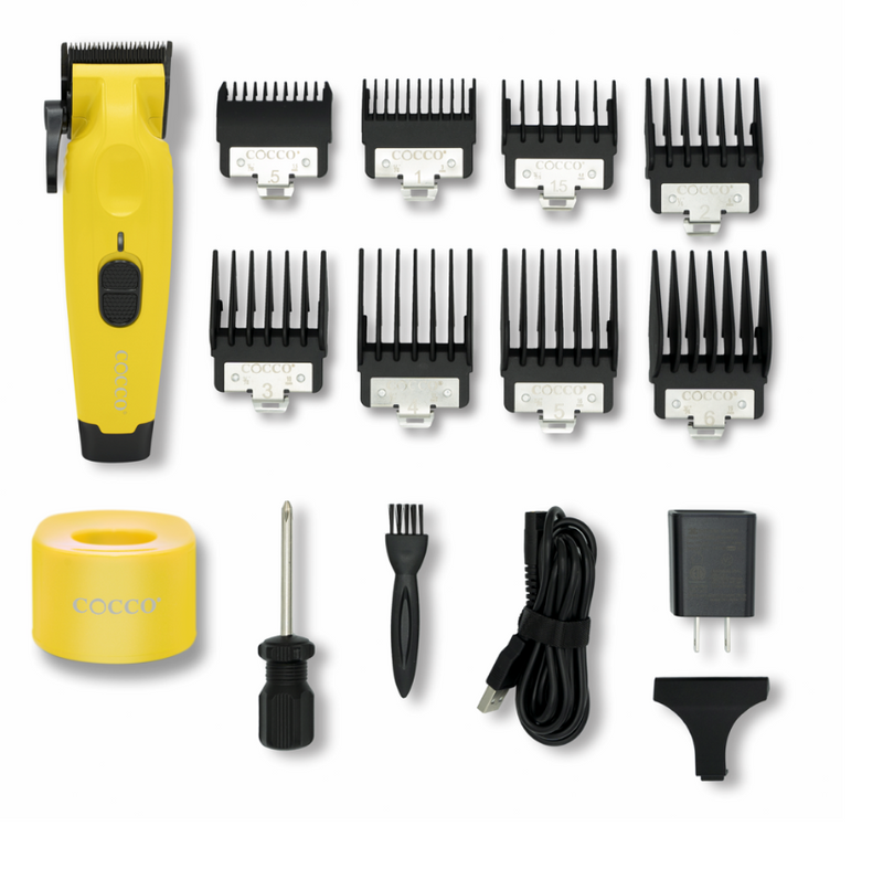 Cocco Hyper Veloce Professional Brushless High Torque Cordless Clipper – Yellow