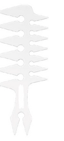3-way wide Tooth Styling Comb – 3 colors available