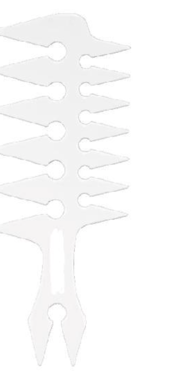 3-way wide Tooth Styling Comb – 3 colors available