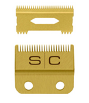 StyleCraft S|C REPLACEMENT FIXED GOLD TITANIUM FADE CLIPPER BLADE WITH GOLD TITANIUM MOVING SLIM DEEP TOOTH CUTTER SET