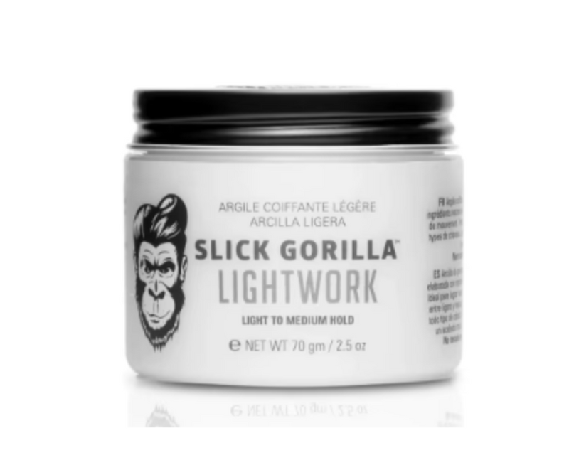 Slick Gorilla Lightwork Clay w/ Matte Finish & Light to Medium Hold (70g/2.5oz)