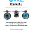 Gamma+ Connect 3 – Barberhood Charging System, 2 Expansion Cords, Adapter