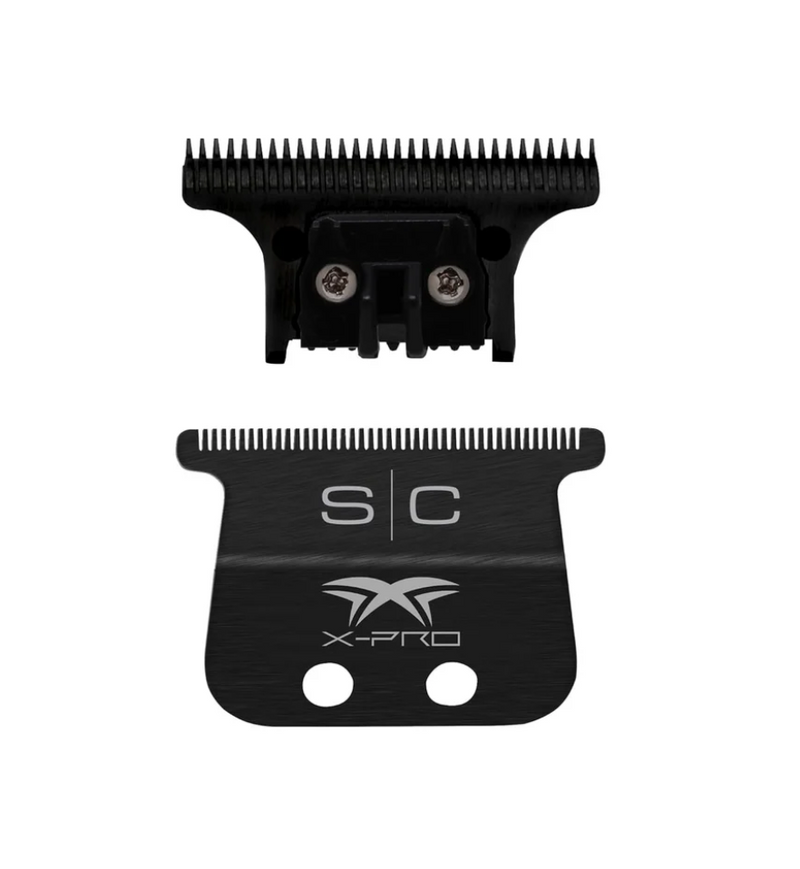 StyleCraft Black Diamond X-Pro Wide Fixed Blade & Black DLC "The One Cutter Trimmer Replacement Blade Set (SC536B)