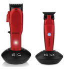 StyleCraft Super-Torque Modular Rebel Clipper & Trimmer Combo Set – Red SC203R