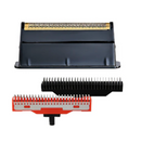 Gamma+ Gold Titanium Single Foil Head with Echo and Forged Cutters for the Uno Shaver