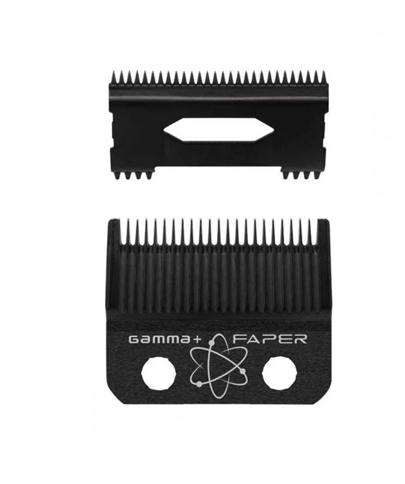 Gamma+ Replacement Fixed DLC Faper Clipper Blade with Moving Slim Tooth Cutter