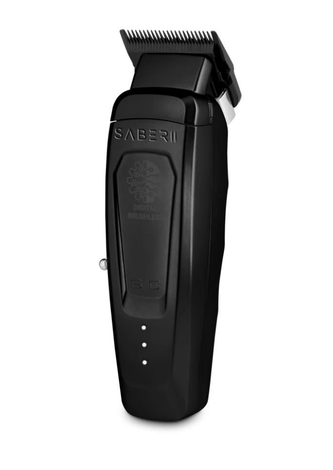 StyleCraft Saber 2.0 Cordless Modular Clipper w/ High-Torque Digital Brushless Motor - Black