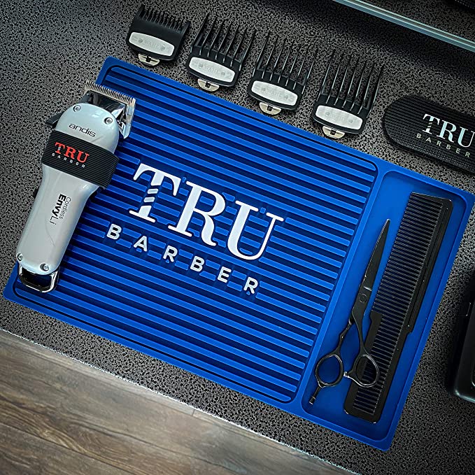 TruBarber mini organizer barber station Mat 14”x9” – mulitple colors