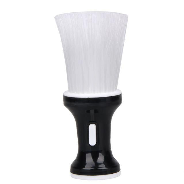 Looks white neck duster medium bristles with powder dispenser