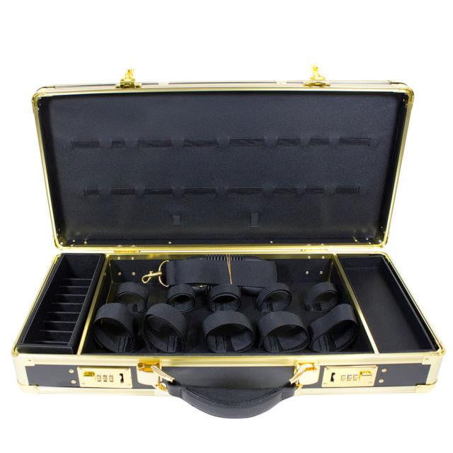 Hairart barber case gold & black