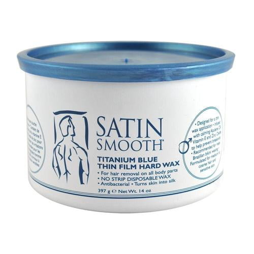 Satin Smooth Titanium Blue Thin Film Hard Wax 14oz