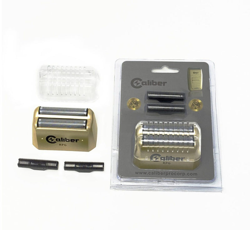 CaliberPro RPG SHAVER REPLACEMENT TITANIUM FOIL ASSEMBLY AND INNER CUTTERS.