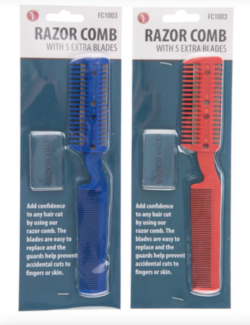 SE Razor Comb with 5 extra blades FC1003