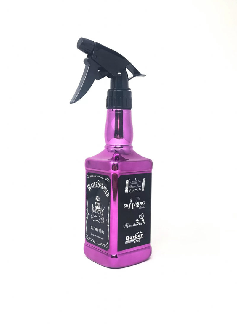 Barbershop water bottle Purple 500ml