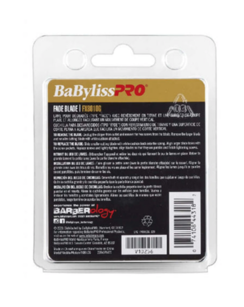 BaBylissPRO FXclipper Replacement Fade Blade Gold FX8010G