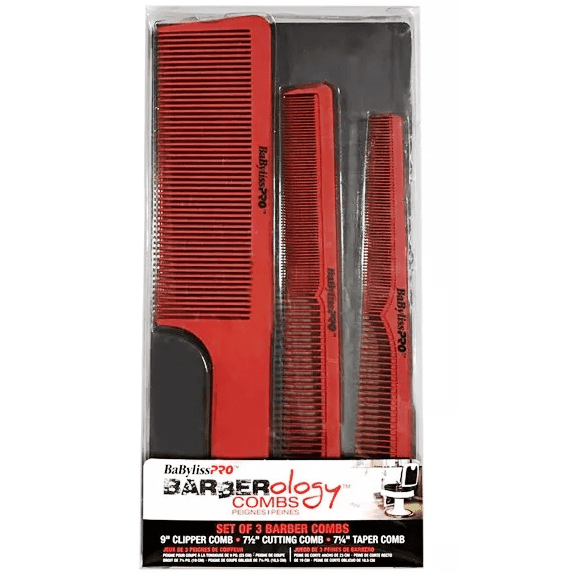 BaBylissPRO BARBERology Set of 3 Barber Combs.
