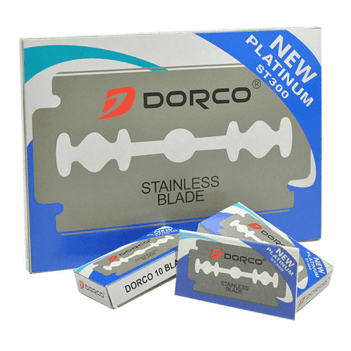 Dorco ST300 Blue Double Edge Razor Blades 500ct 5pack