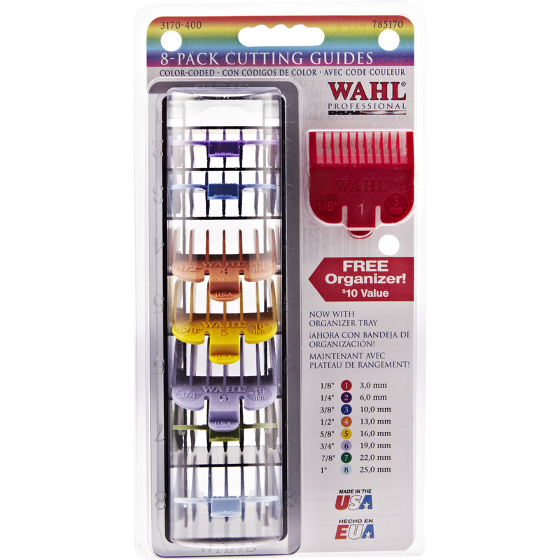 Wahl 8-Pack Colored Comb Guides [
