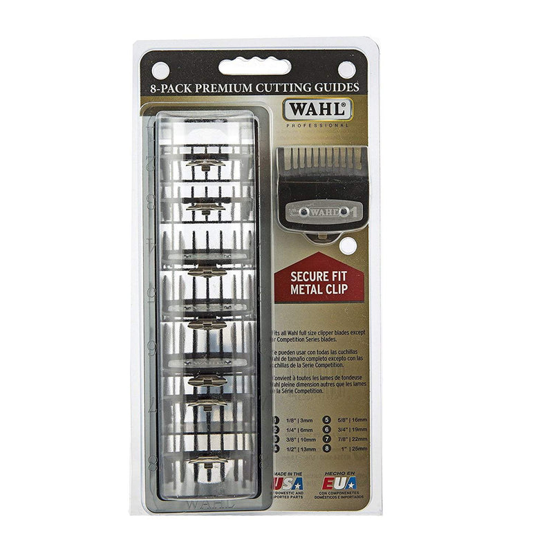Wahl premium cutting guides [8 guides] with organizer.